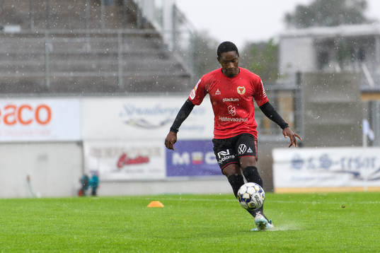 Kalmars York Rafael före fotbollsmatchen i Allsvenskan