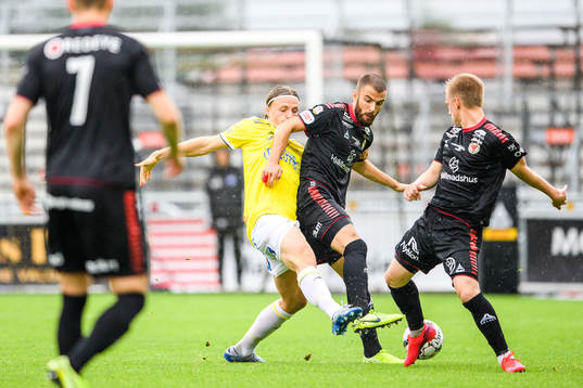 Falkenbergs Carl Johansson och Kalmars Filip Sachpekidis