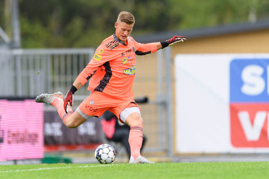 Falkenbergs målvakt Johan Brattberg