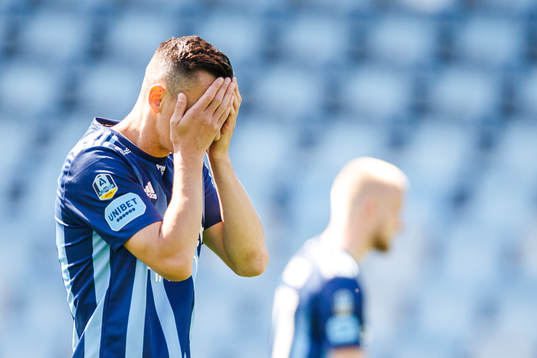 Djurgårdens Haris Radetinac deppar