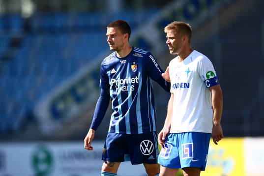 Djurgårdens Erik Berg och IFK Norrköpings Christoffer