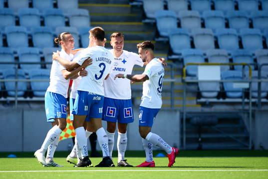 IFK Norrköpings Jonathan Levi och Henrik Castegren med
