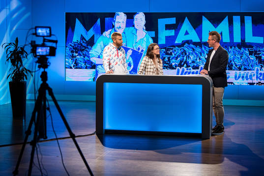 Rasmus Bengtsson, Saga Fredriksson och Magnus Svensson i