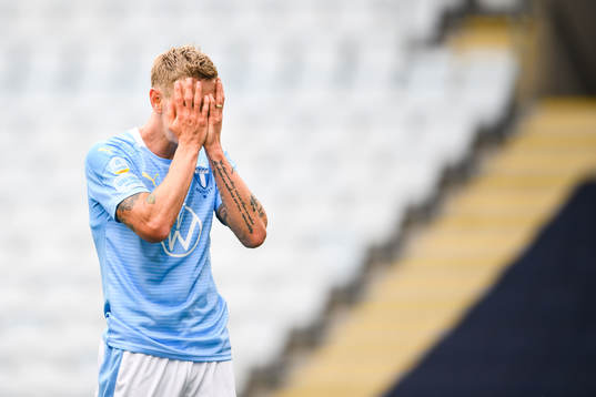 Malmö FFs Sören Rieks deppar