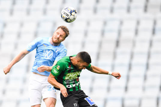 Malmö FFs Lasse Nielsen och Varbergs Daniel Krezic