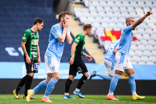 Malmö FFs Lasse Nielsen deppar
