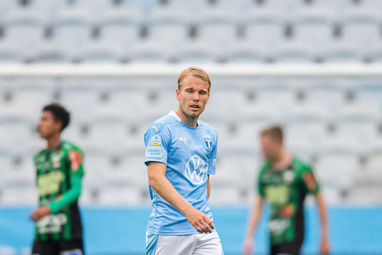 Malmö FFs Oscar Lewicki deppar