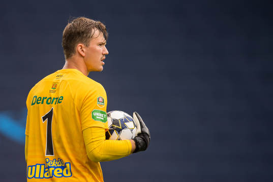 Varbergs målvakt August Strömberg