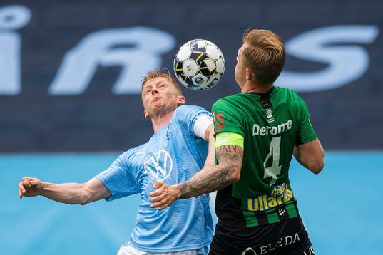 Malmö FFs Anders Christiansen och Varbergs Jesper Modig