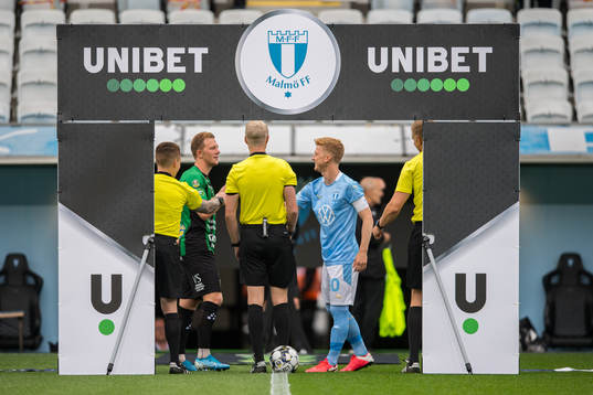 Varbergs Jesper Modig och Malmö FFs Anders Christiansen