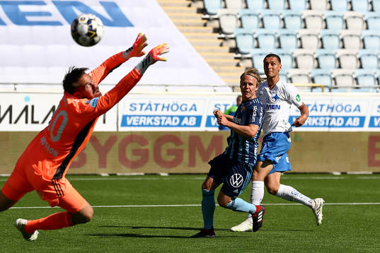 Mål 3-0 av IFK Norrköpings Jonathan Levi förbi