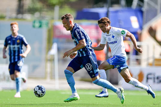 Djurgårdens Fredrik Ulvestad och IFK Norrköpings Simon