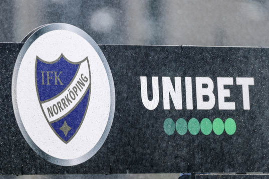 Blöt Unibet-skylt