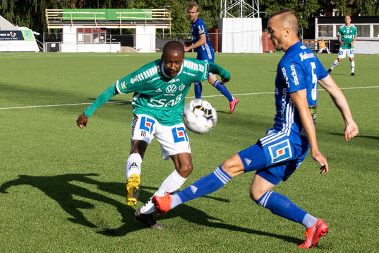 Brages Bantu Mzwakali ochSundsvalls Dennis Olsson