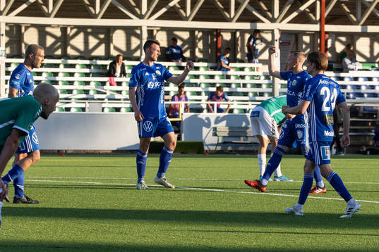 Sundsvalls spelarna jublar