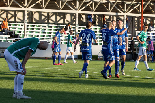 Sundsvalls spelarna jublar