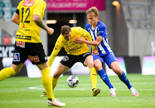 Mjällbys Jacob Bergström och IFK Göteborgs Jesper