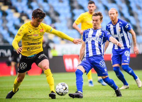 Mjällbys Jesper Gustavsson och IFK Göteborgs Patrik