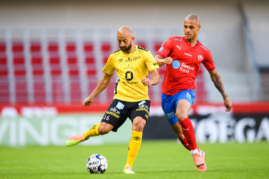 Elfsborgs Robert Gojani och Helsingborgs Anthony van