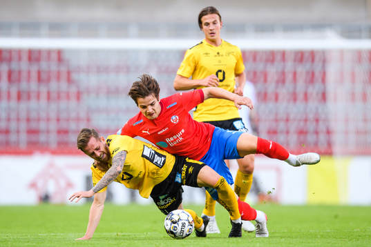Elfsborgs Rasmus Alm och Helsingborgs Brandur Hendriksson