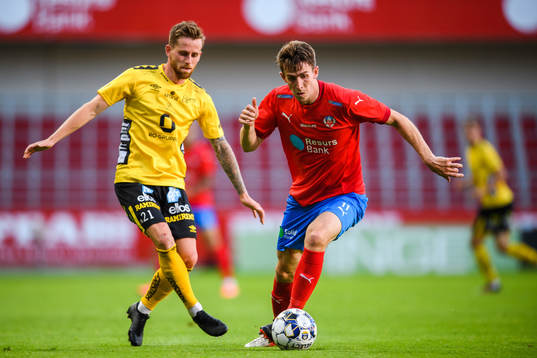 Elfsborgs Rasmus Alm och Helsingborgs Adam Eriksson