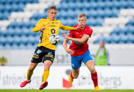 Elfsborgs Jacob Ondrejka och Helsingborgs Emil Hellman