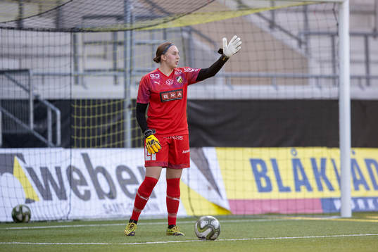 Häckens målvakt Annie Augustsson