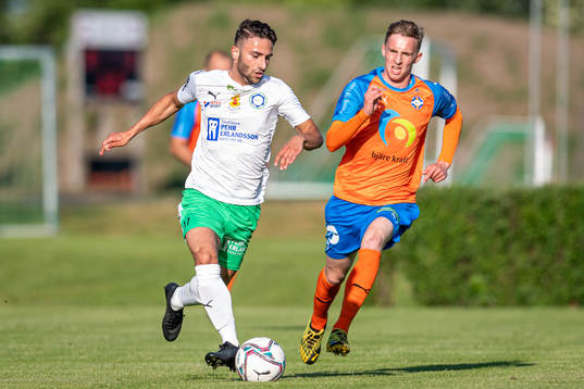 Klippans Dylan Gomli och Vejbys Dennis Ericson