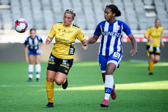 Elfsborgs Ebba Johansson och IFK Göteborgs Aliima