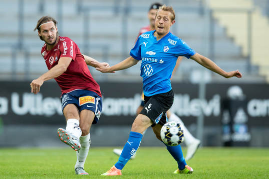 Örgrytes Danny Ervik och Halmstads Joel Allansson
