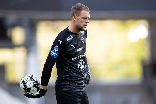Halmstads målvakt Malkolm Nilsson Säfqvist
