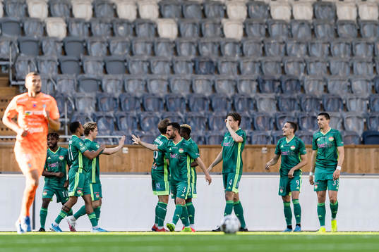 Dalkurds spelare jublar