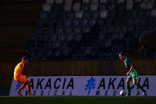 AFC Eskilstunas Gustav Jarl och Dalkurds Arian Kabashi