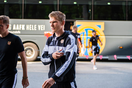 Andreas Lie of Aalesund arrives