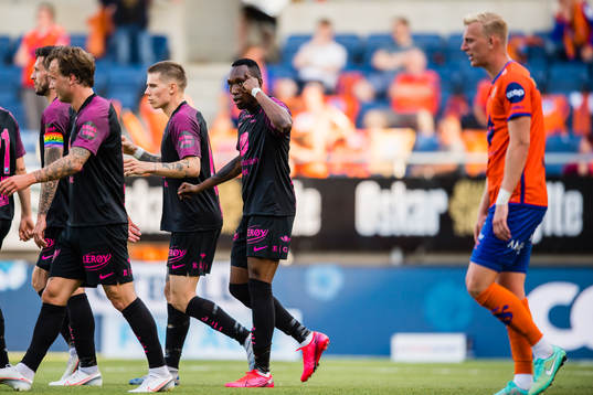 Karamoko Daouda Bamba of Brann celebrates