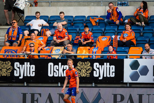 Spectators in the stands