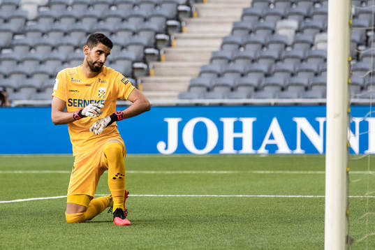 IFK Göteborgs målvakt Ioannis Anestis deppar