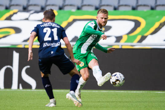 IFK Göteborgs Noah Alexandersson och Hammarbys Dennis