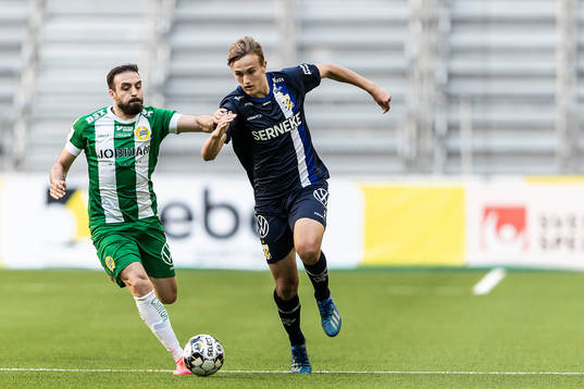 Hammarbys Abdul Khalili och IFK Göteborgs Jesper Tolinsson