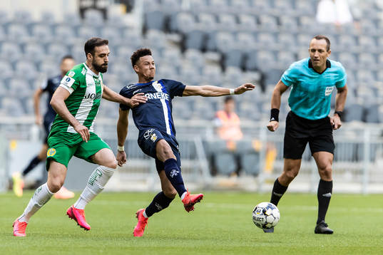 Hammarbys Abdul Khalili IFK Göteborgs Tobias Sana och