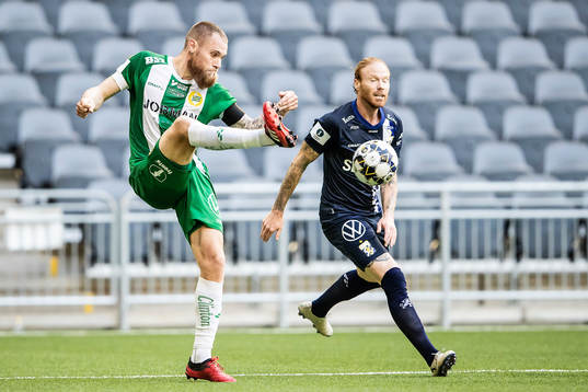 Hammarbys David Fällman och IFK Göteborgs Alexander