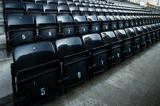 Empty seats at Lerkendal Stadion