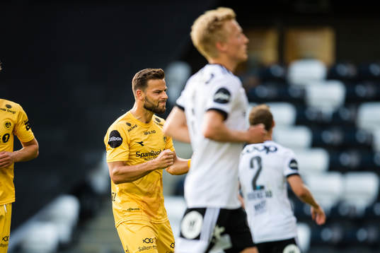 Philip Aksel Frigast Zinckernagel of Bodø/Glimt celebrates