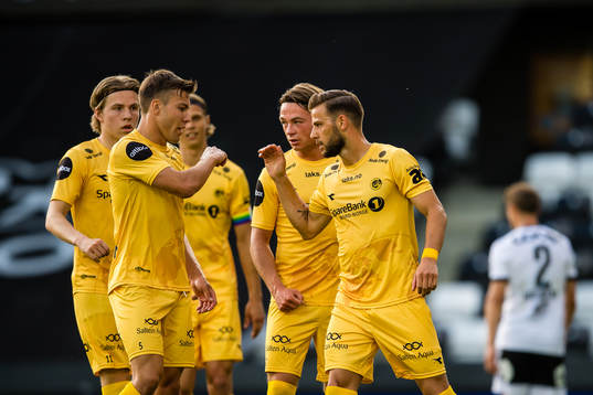 Philip Aksel Frigast Zinckernagel of Bodø/Glimt celebrates