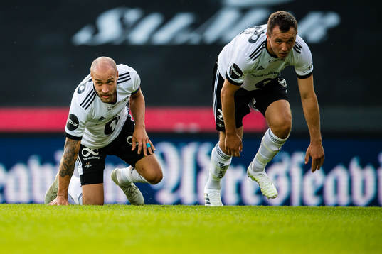 Tore Reginiussen and Even Hovland of Rosenborg