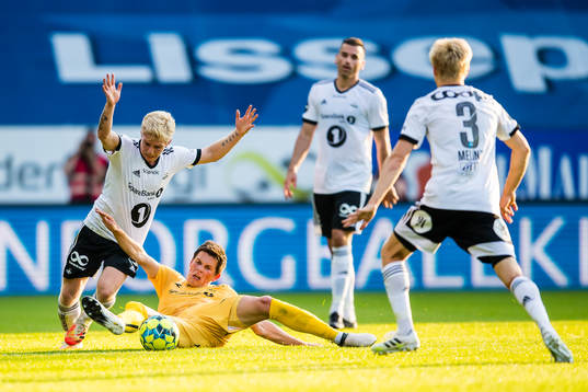 Edvard Sandvik Tagseth of Rosenborg and Sondre Brunstad Fet