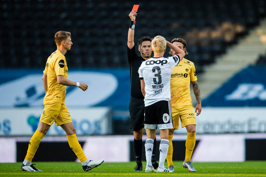 Birger Solberg Meling of Rosenborg reacts