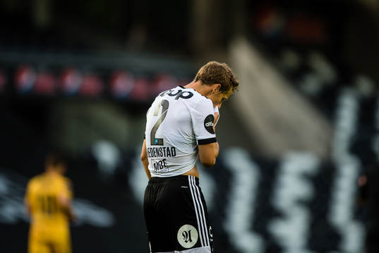 Vegar Eggen Hedenstad of Rosenborg looks dejected