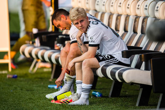 Edvard Sandvik Tagseth of Rosenborg looks dejected