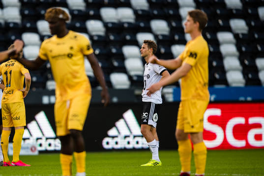 Vegar Eggen Hedenstad of Rosenborg looks dejected